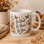 be kind, be brave, be you 15 ounce coffee mug