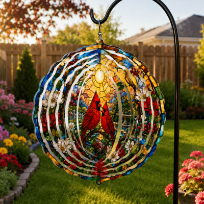 cardinal memorial wind spinner
