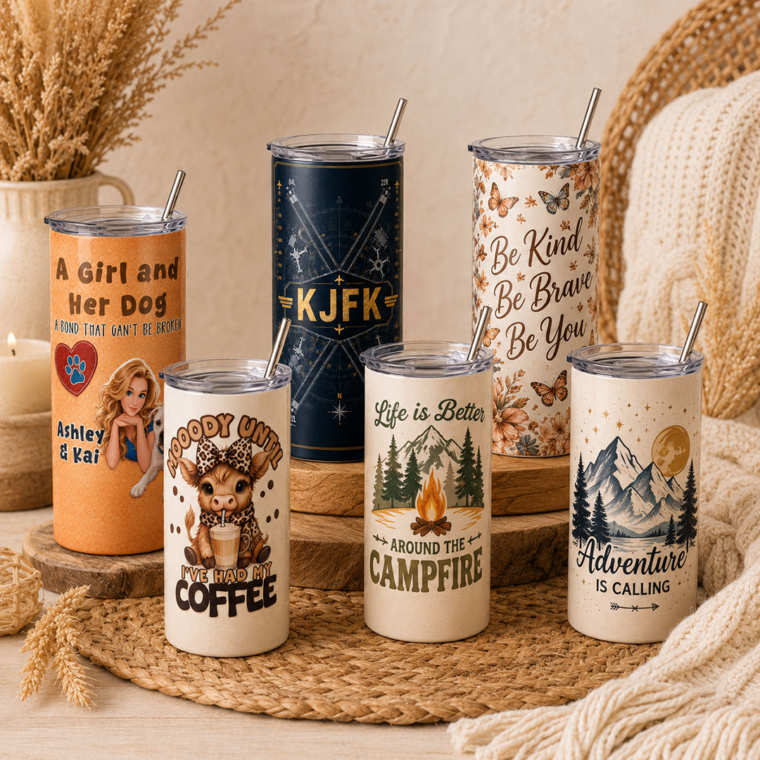 graphic tumblers make the perfect gift
