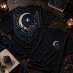 celestial fantasy book graphic tee