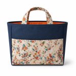 watercolor personalized tote back view