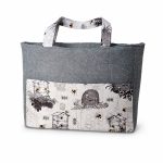 bee hive personalized tote back view