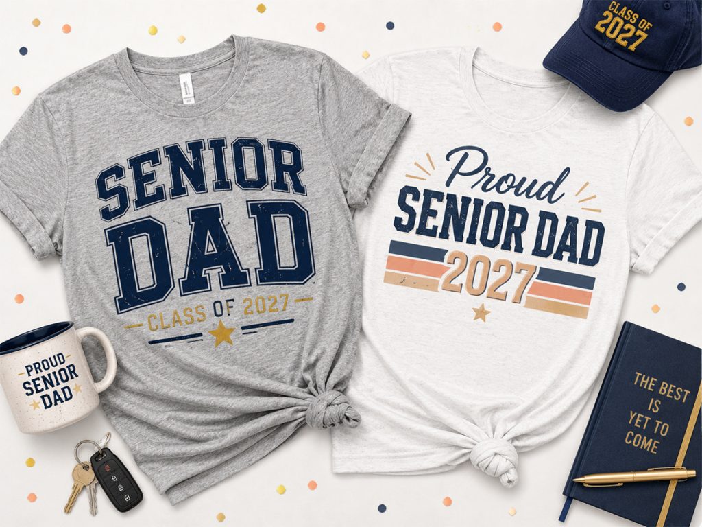 shirts for dad with a graduating senior